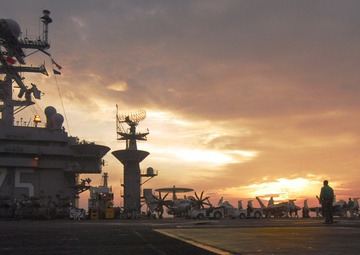 Flight Deck Sunset