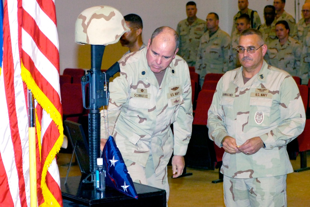 Memorial service held for U.S. Sailor in Kuwait