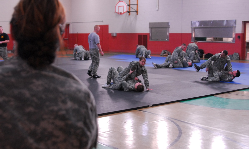 Soldiers Catch Cool Combatives Training
