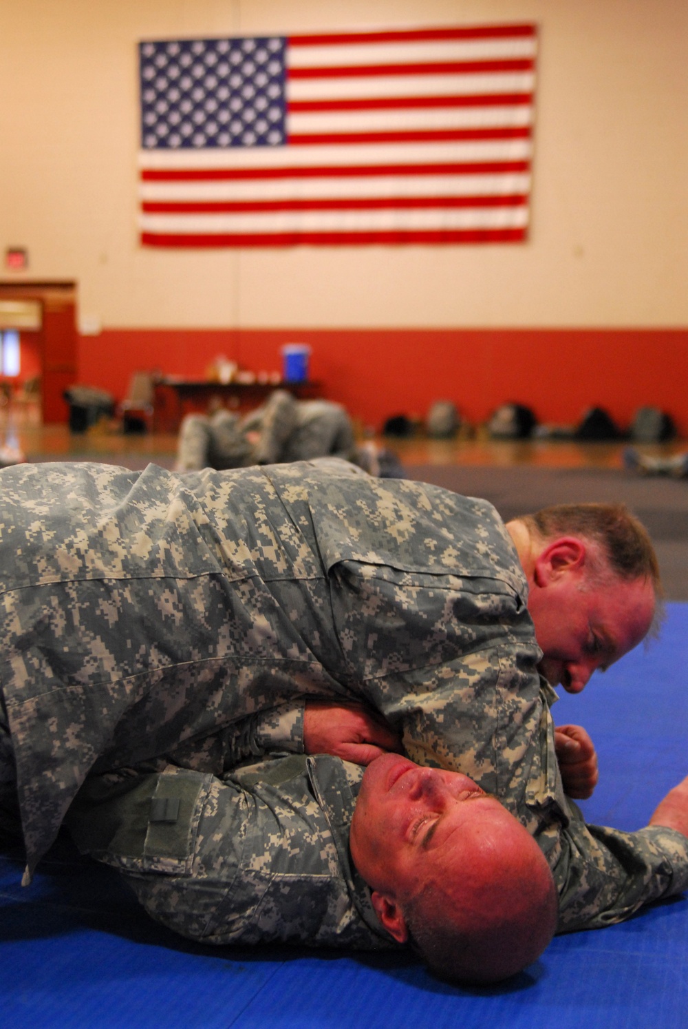 Soldiers Catch Cool Combatives Training