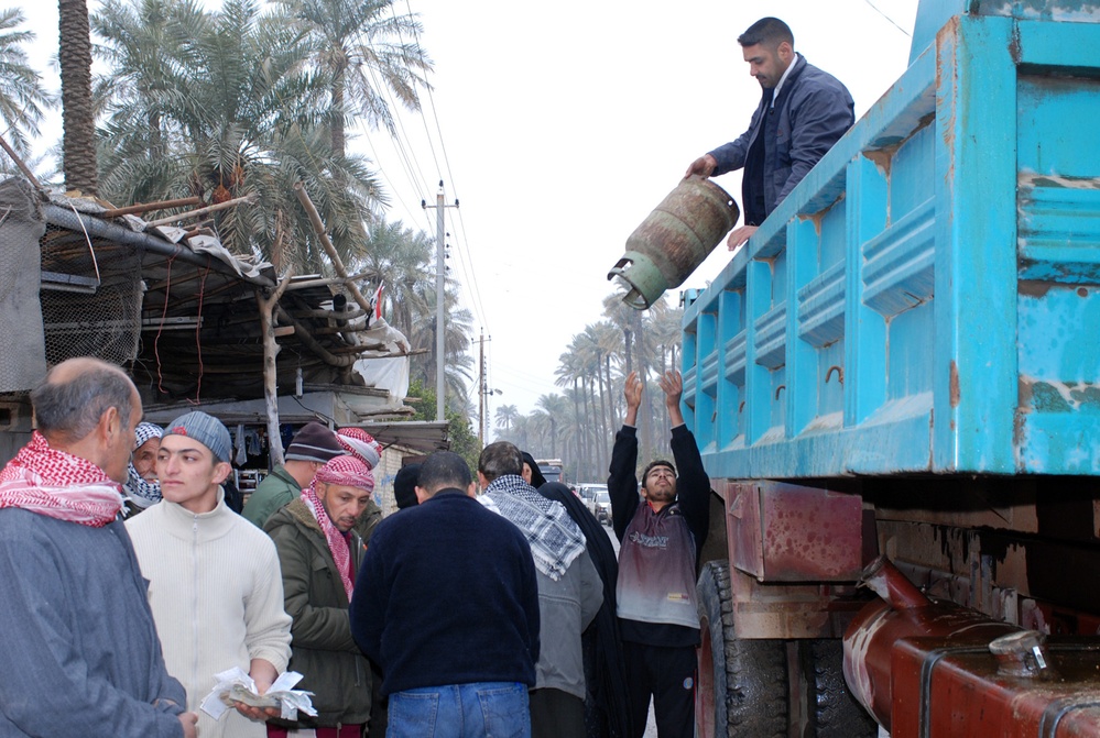 Silver Lions help villagers supply propane needs