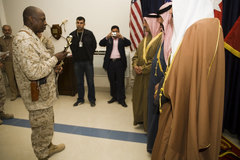 Sword presented to sheiks
