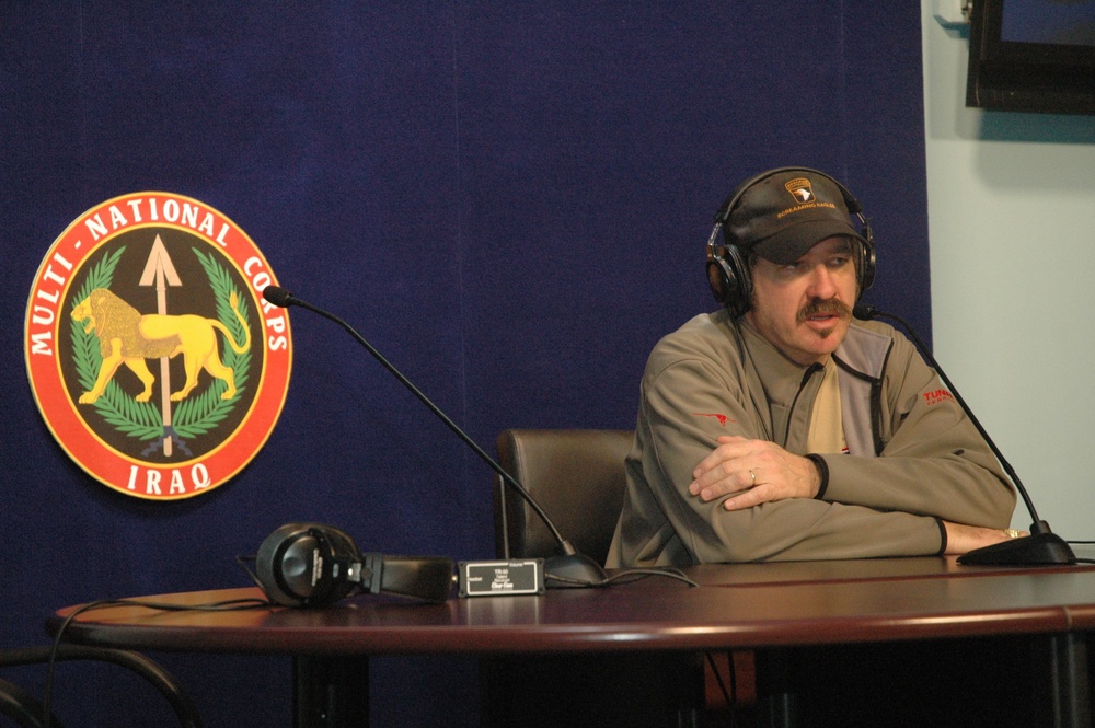 Kix Brooks conducts his country countdown from Camp Victory