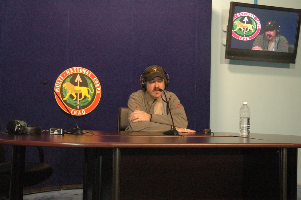 Kix Brooks conducts his country countdown from Camp Victory