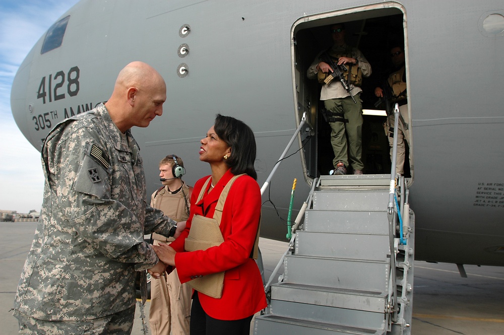 Condoleezza Rice visits Baghdad