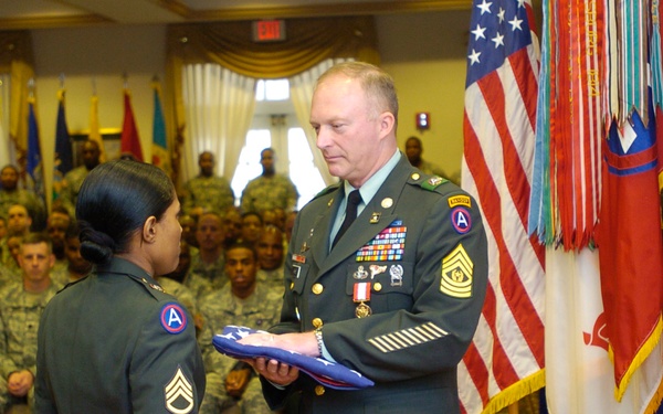 U.S. Army Central top enlisted Soldier retires
