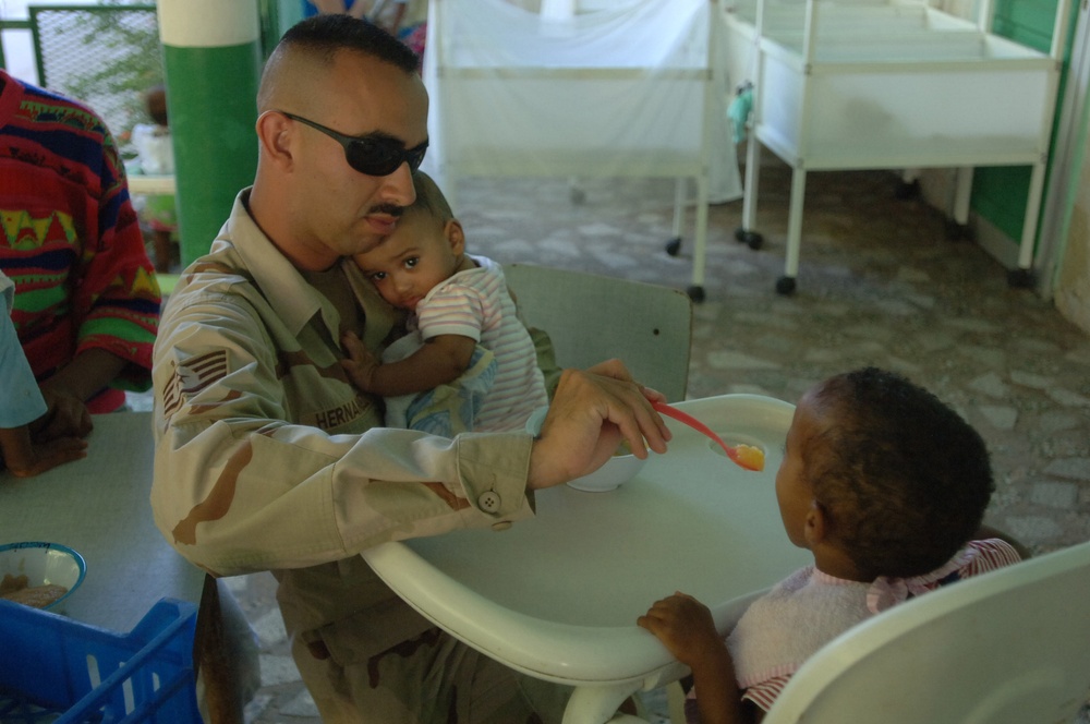 Service Members Spend Special Time With Orphans