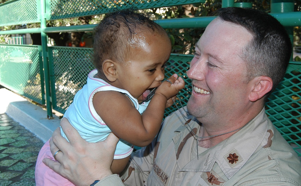 Service Members Spend Special Time With Orphans