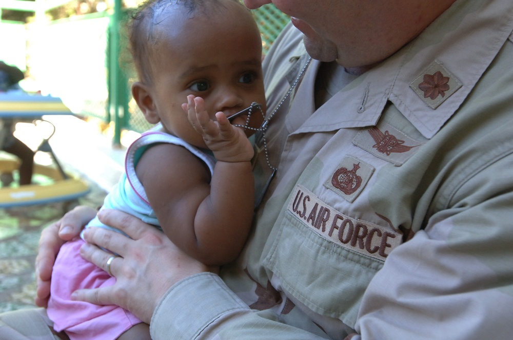 Service Members Spend Special Time With Orphans