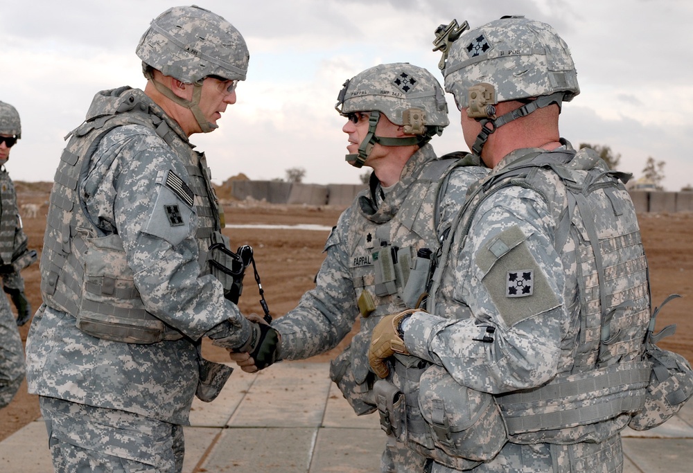 MNC-I leaders visit 3rd BCT Soldiers at JSS-Istaqlal