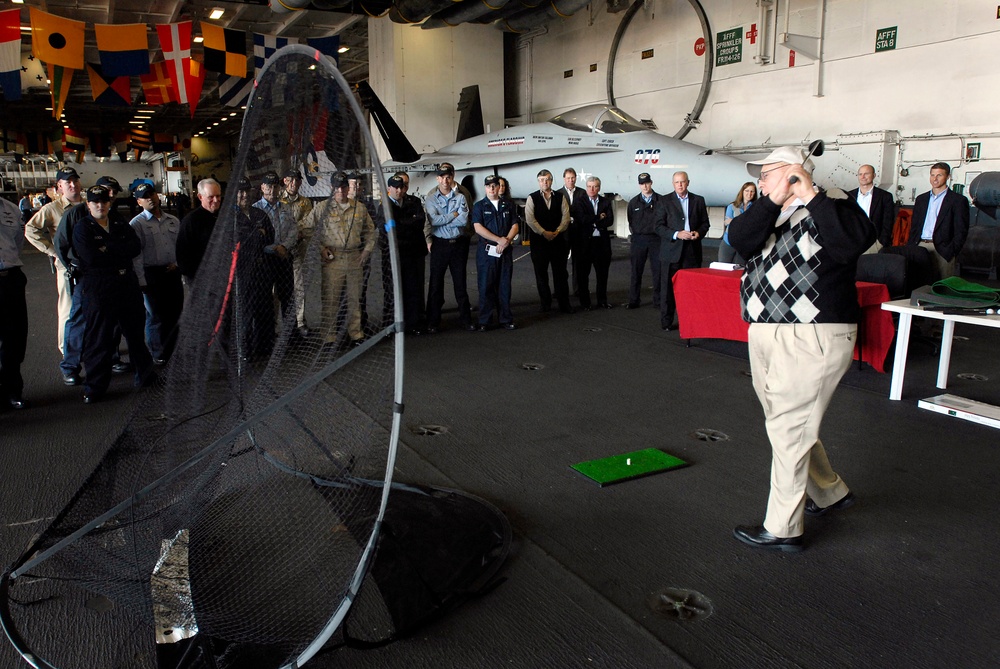 Professional golfer Billy Casper