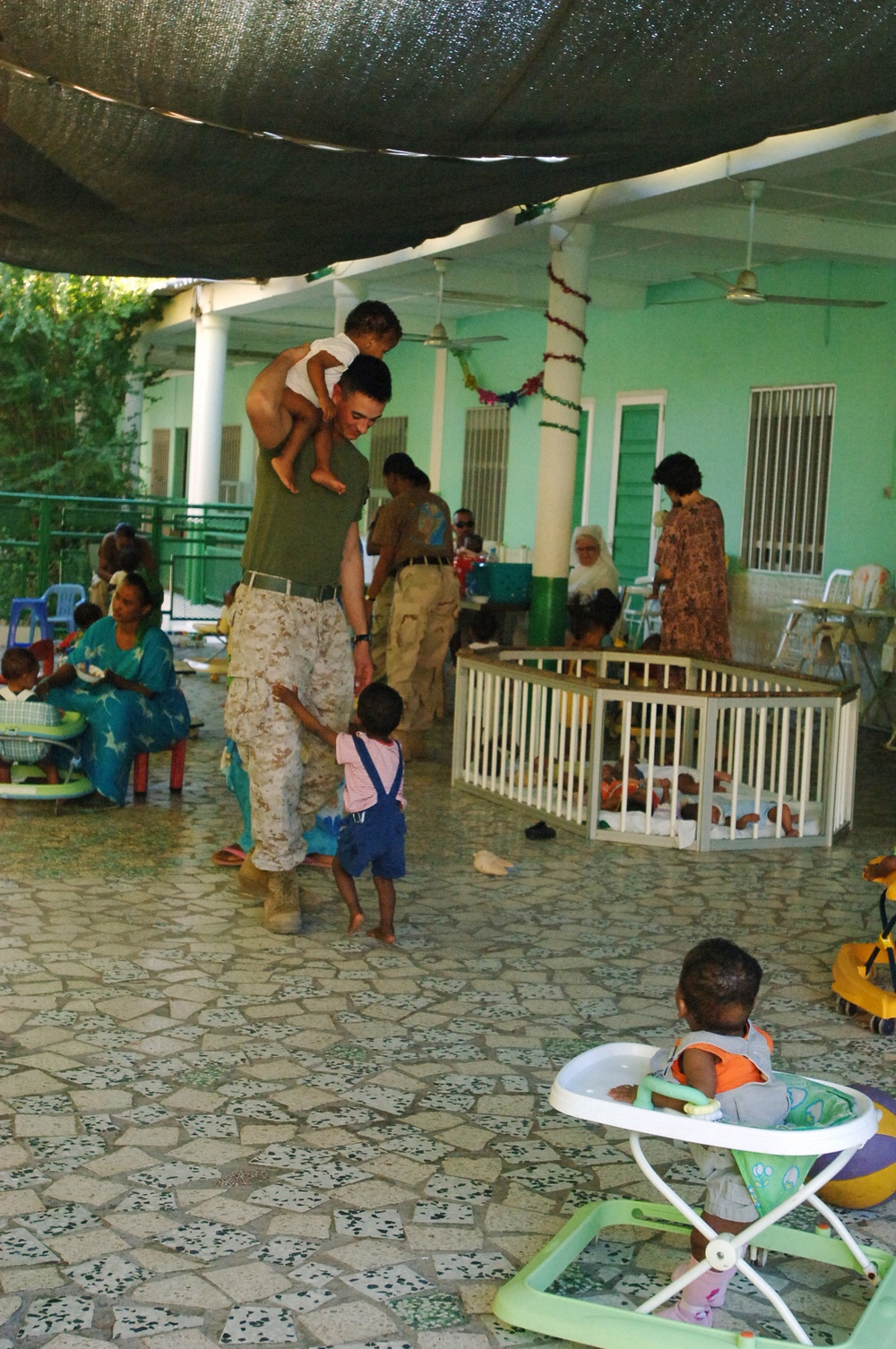 Service members Spend Special Time With Orphans