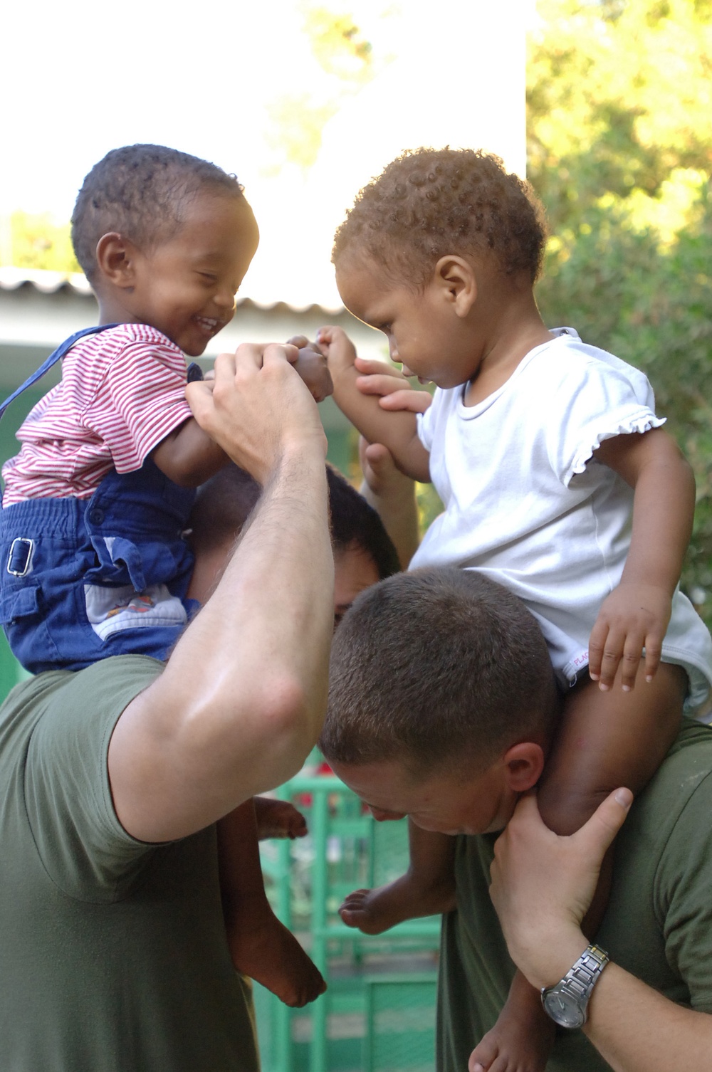 Service members Spend Special Time With Orphans