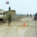 Iraqi army soldiers conduct security in Kirkuk Province