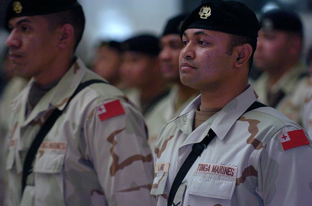 Royal Tongan Marines awarded for service in support of Operation Iraqi Freedom