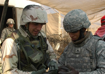 Macedonian, MND-B soldiers join forces at gates of Camp Taji