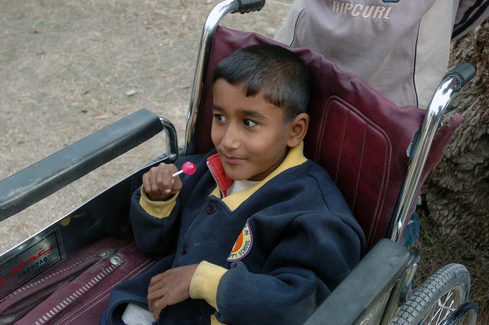 Wheelchair donated to disabled boy