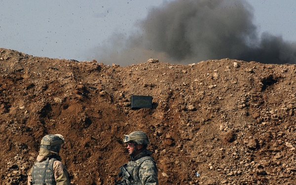 Sailors advise an Afghan garrison