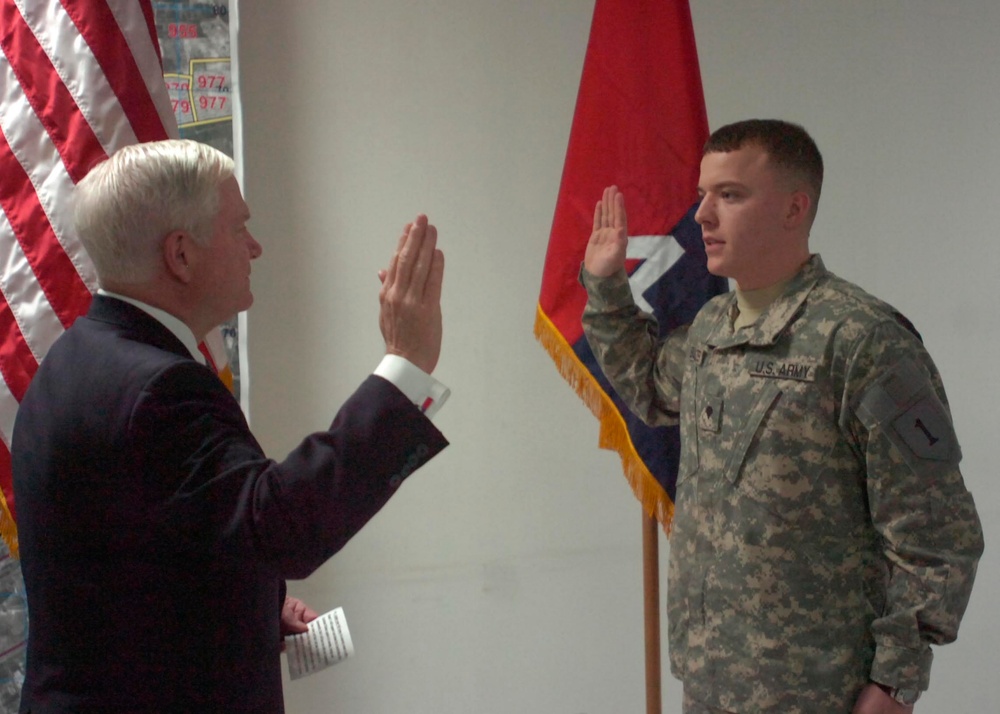 Sec. Def. conducts honors as 'Dragon' Brigade sees 1,000th Soldier stay Army