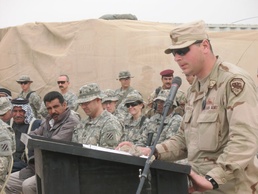 13th Georgian Battalion takes command of COP Cleary