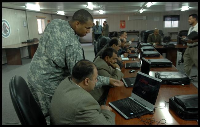 Iraqi Judges Get Automated: 3rd Infantry Division Paralegal Updates Iraqi Courts