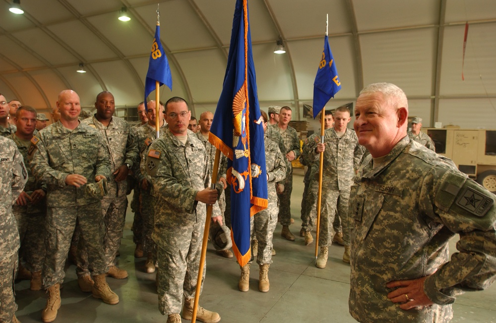 Lt. Gen. Clyde A. Vaughn Visits Army National Guard Soldiers in Kuwait