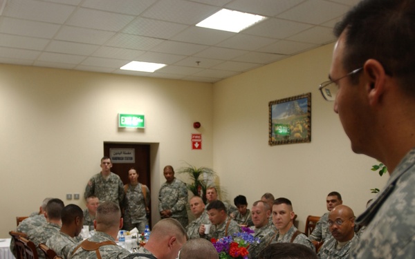 Soldier re-enlists in Kuwait