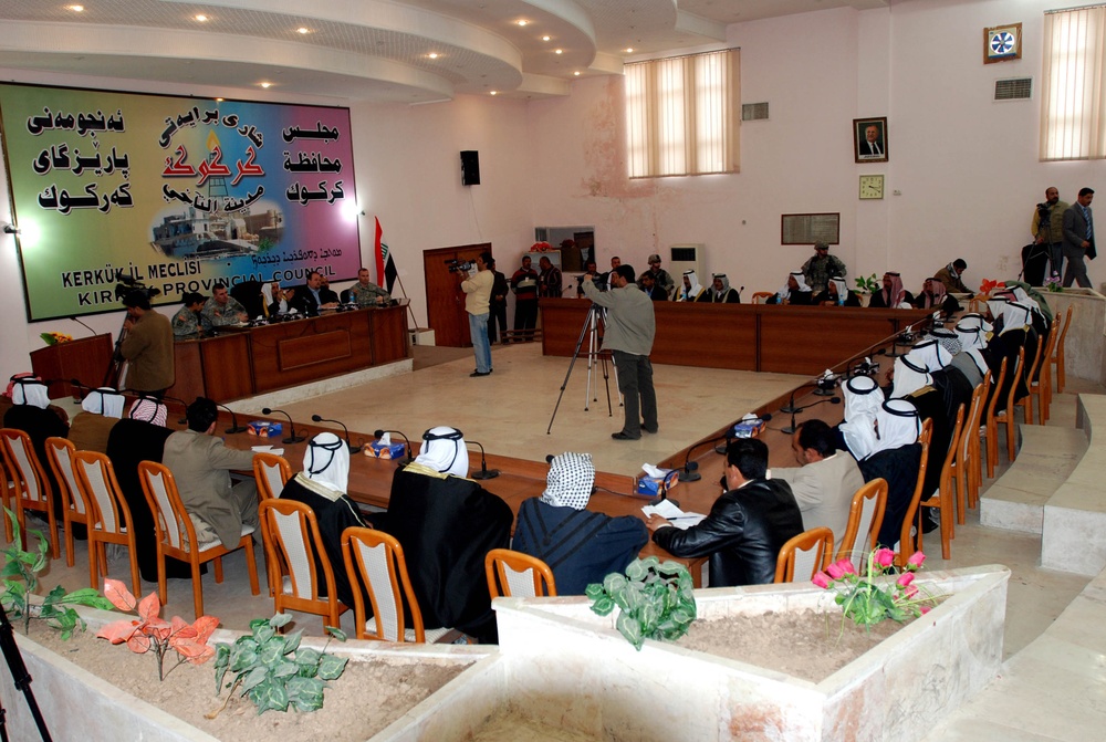 Obeidi Tribal Leaders gather to discuss security of tribal areas in Kirkuk Province