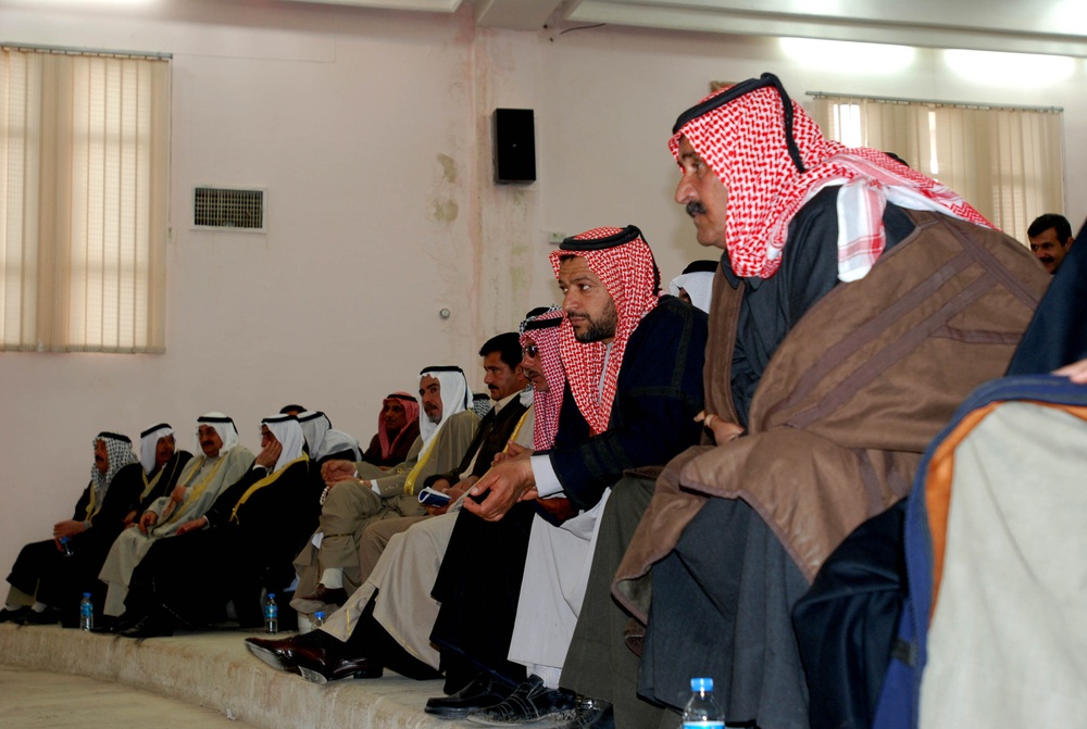 Obeidi Tribal Leaders gather to discuss security of tribal areas in Kirkuk Province