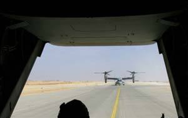 MV-22 Osprey Soars Above Al Anbar