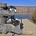 Forward observers paint targets for artillery strike in Mosul