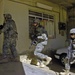 Forward observers paint targets for artillery strike in Mosul