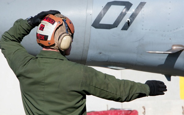 guiding to the flight line