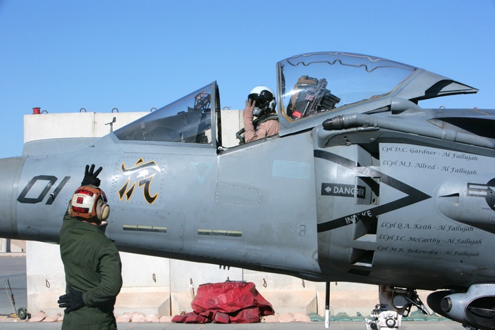 guiding to the flight line