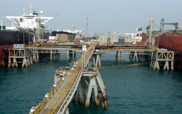 Oil terminal in the Persian Gulf