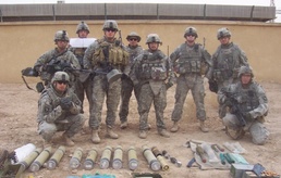 Weapons cache found near electrical substation