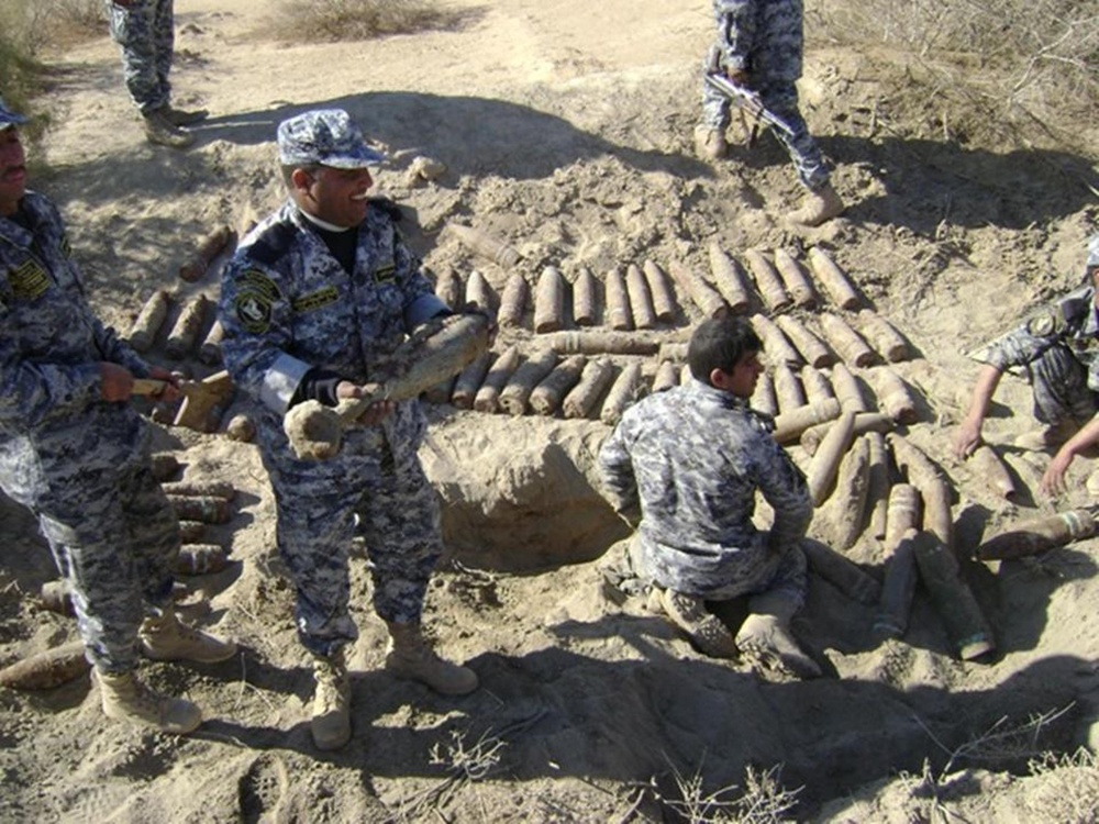 IP Find More Than 500 Munitions in Cache