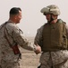Commandant of Marine Corps Shakes Hands With Commanding General