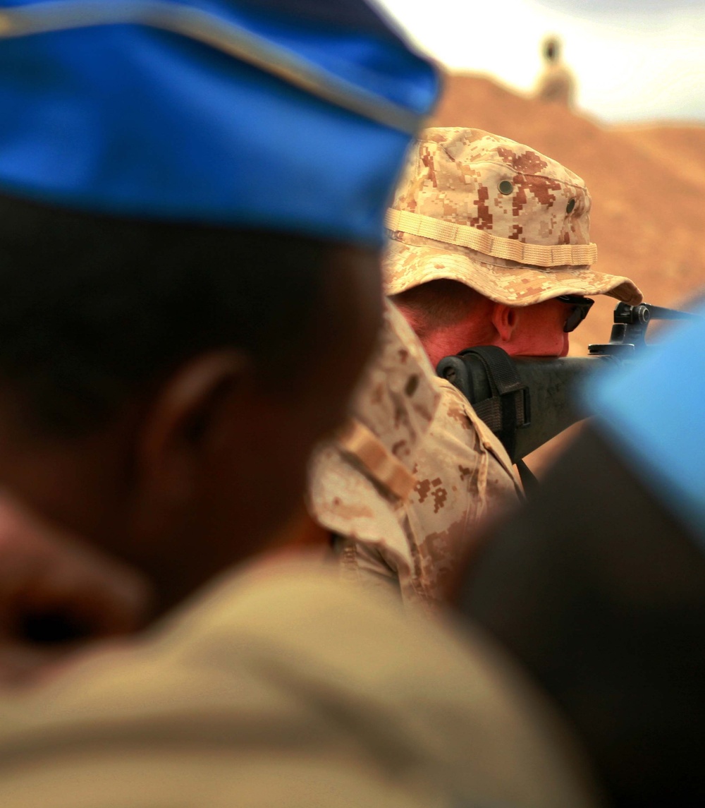 Marines Train Djiboutians in Marksmanship Skills