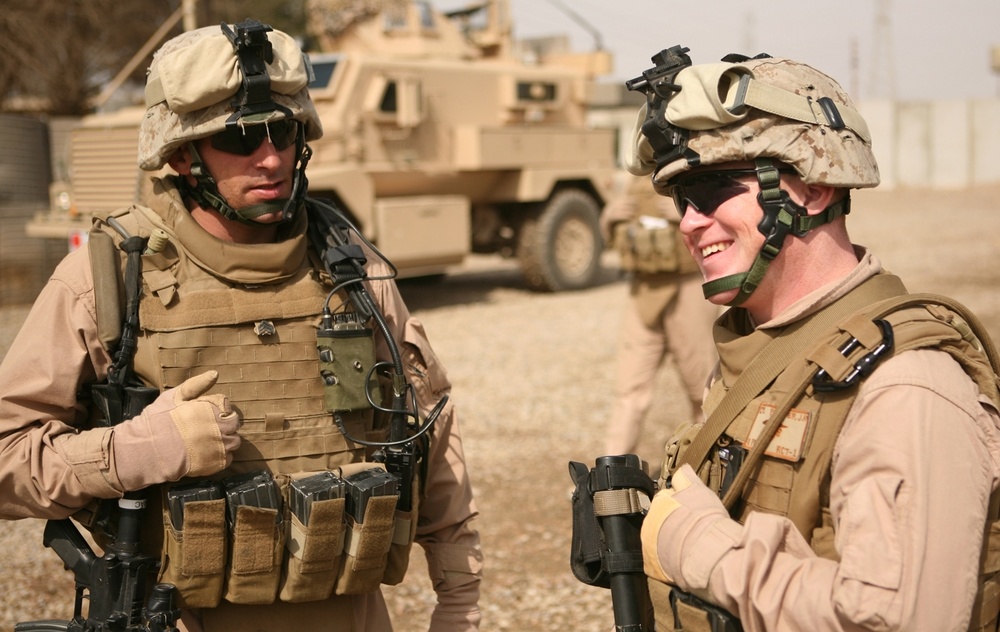 Regimental Combat Team 1's Personnel Security Detachment; sentinels to commanding officer