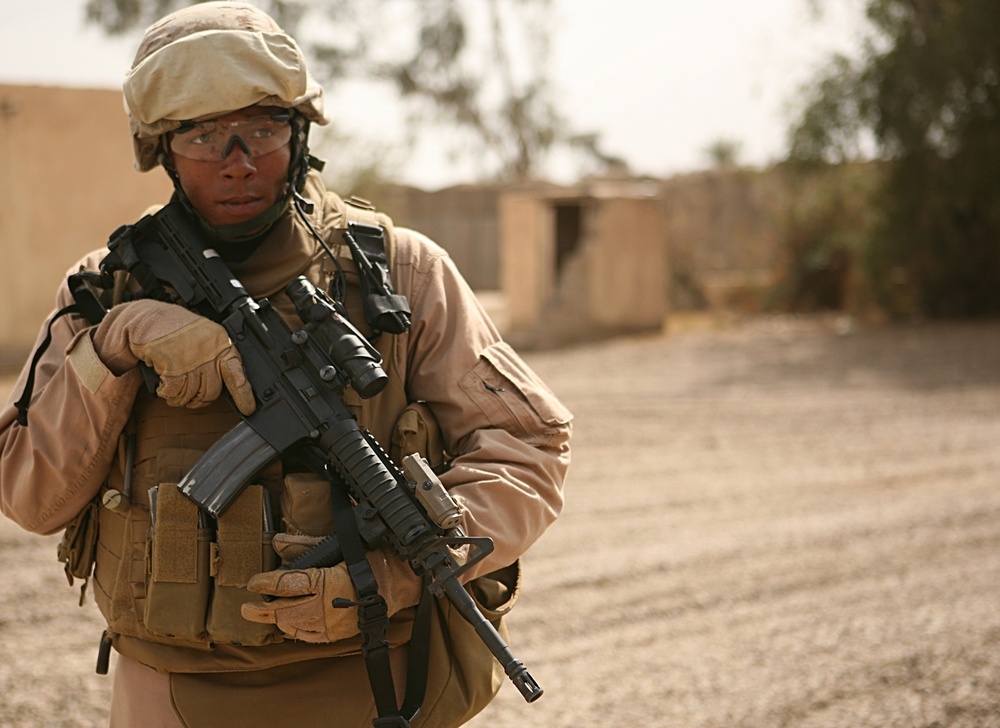 Regimental Combat Team 1's Personnel Security Detachment; sentinels to commanding officer
