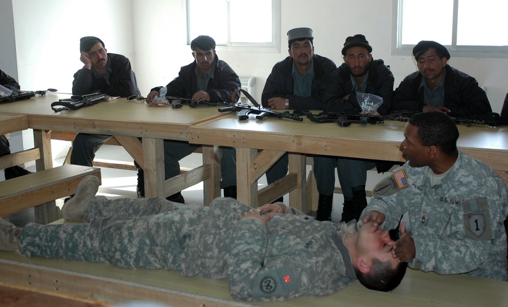 Face of Defense: Soldiers Teach Afghan Police First Aid