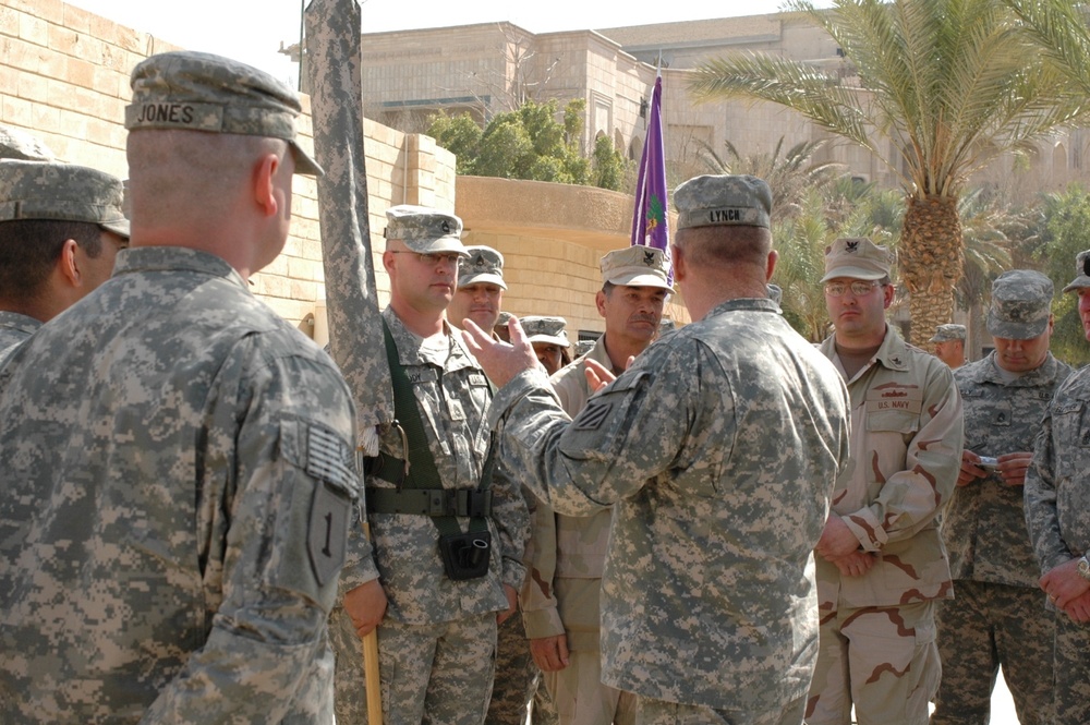 3rd CA Bn. transfers authority to 401st CA Bn.