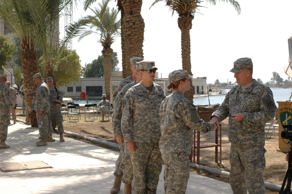 3rd CA Bn. transfers authority to 401st CA Bn.