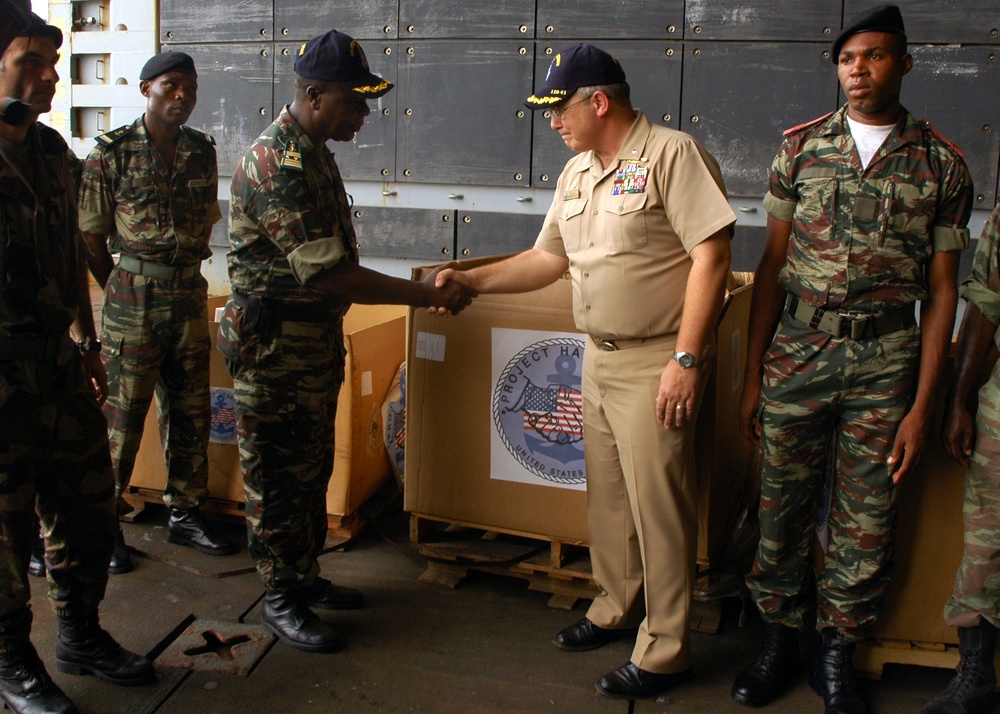 Africa Partnership Station and Project Handclasp Donate Medical Supplies in Cameroon