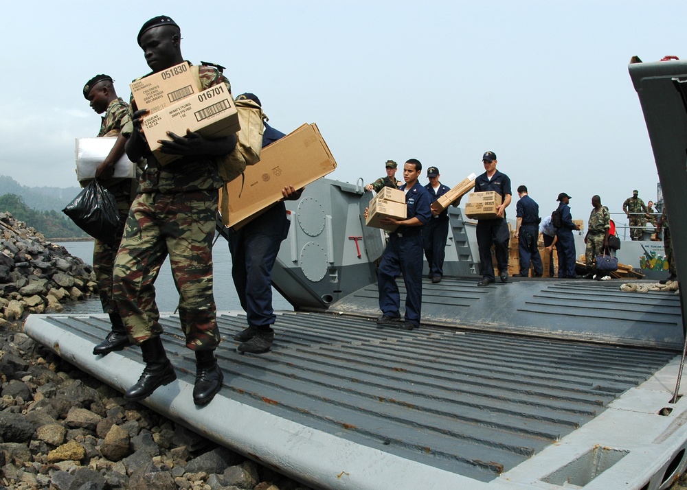Africa Partnership Station and Project Handclasp Donate Medical Supplies in Cameroon