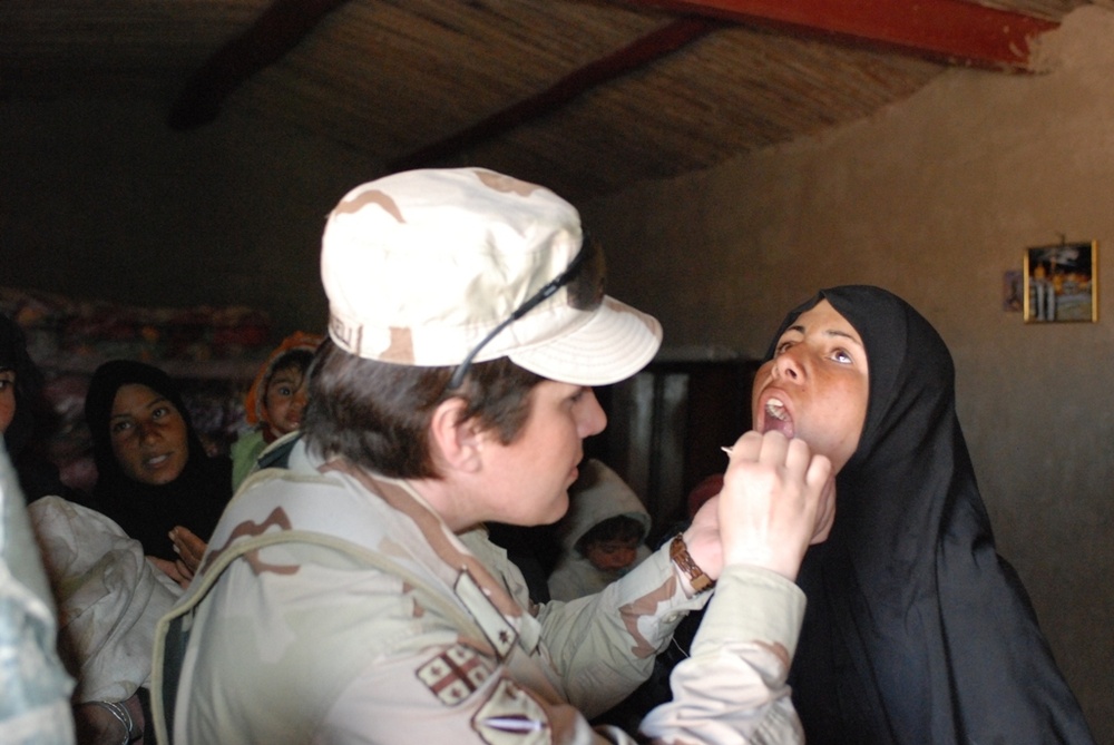 Georgians provide medical services, humanitarian assistance
