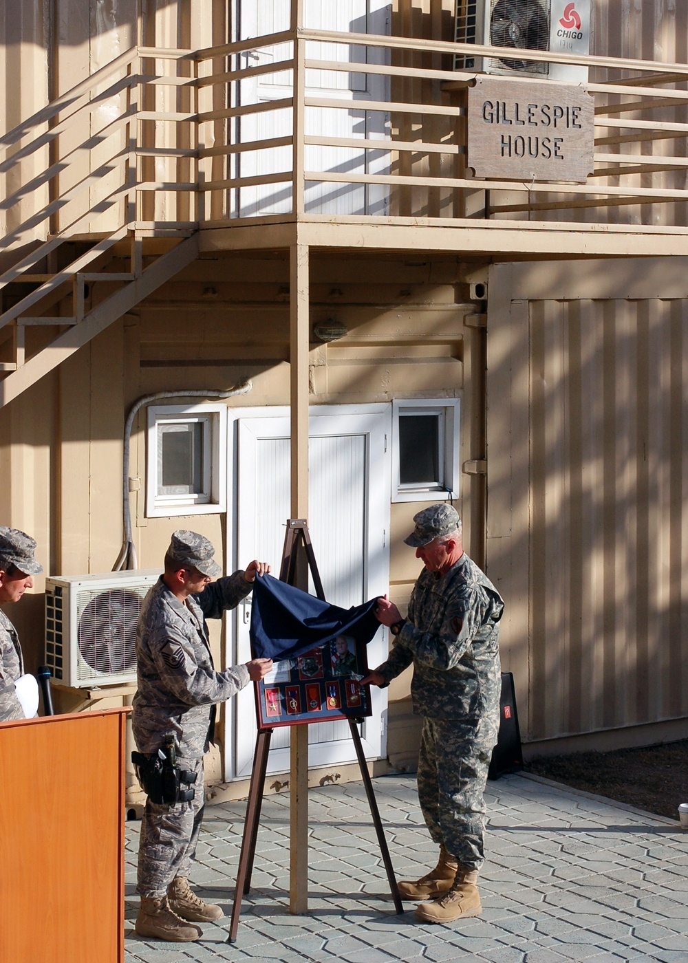 Camp Eggers Dedicates Building to Fallen Airman
