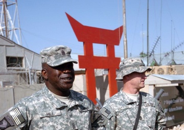 Muli-National Force - Iraq command sergeant Major visits Rakkasan units