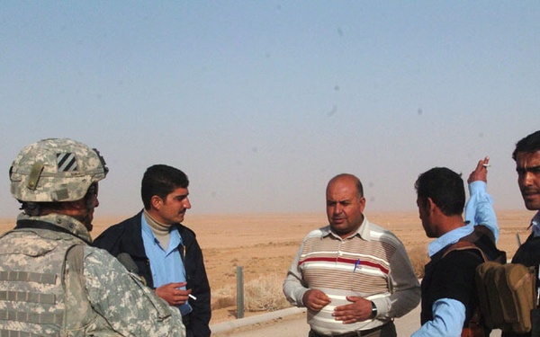 Soldiers visit locals to instill pride, security, peace